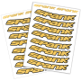 Набор наклеек на обода SPANK Decal kit, Yellow