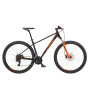 Велосипед KTM CHICAGO 272 27.5" рама M/43, черный матовый (оранжевый), 2022