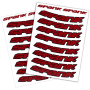 Набор наклеек на обода SPANK Decal kit, Red