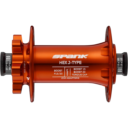 Втулка передняя SPANK HEX J-TYPE Boost F15/20, Orange