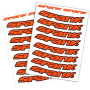 Набор наклеек на обода SPANK Decal kit, Orange