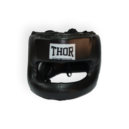 Шолом для боксу THOR NOSE PROTECTION 707 M /Шкіра/чорний